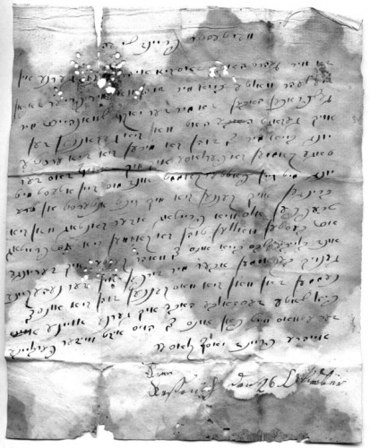 Brief des Joseph Klaser, an Clout Friesem, 26. September 1847 (Nizi_Heb_74)