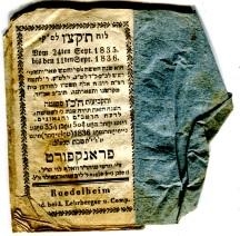 Taschenkalender, Frankfurt/Rödelheim: Lehrberger &amp; Comp. 1835/36 (Nizi_Ka_97)