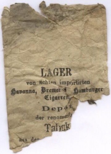 Zigarettentüte, Fragment (Nizi_Werb_13)