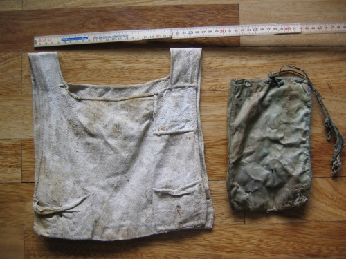 Kleiner Tallit mit Zizit Gebetsmantel mit Schaufäden und Beutel